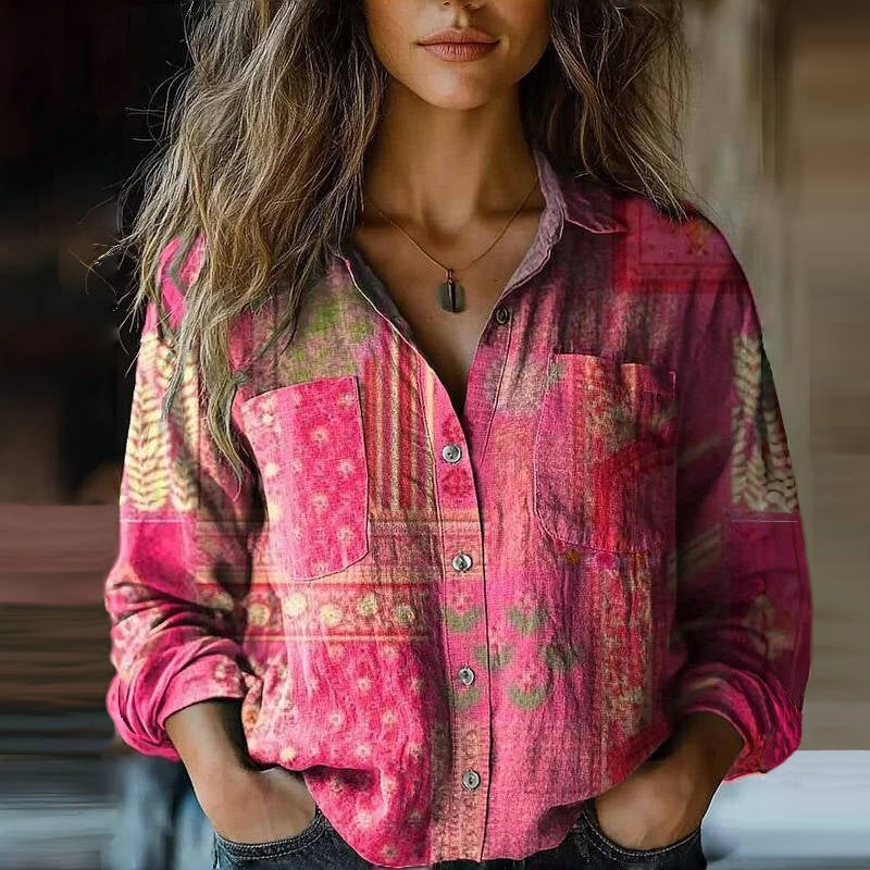 Rebecca™ | Bohemian Pattern Vintage Blouse 4