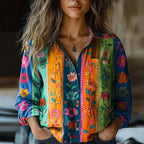 Rebecca™ | Bohemian Pattern Vintage Blouse 5