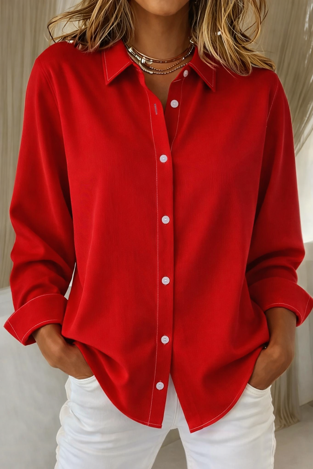 Sophie™ | Elegant Button Blouse 3
