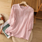 Suzanne™ | Floral Button-Front Blouse 2