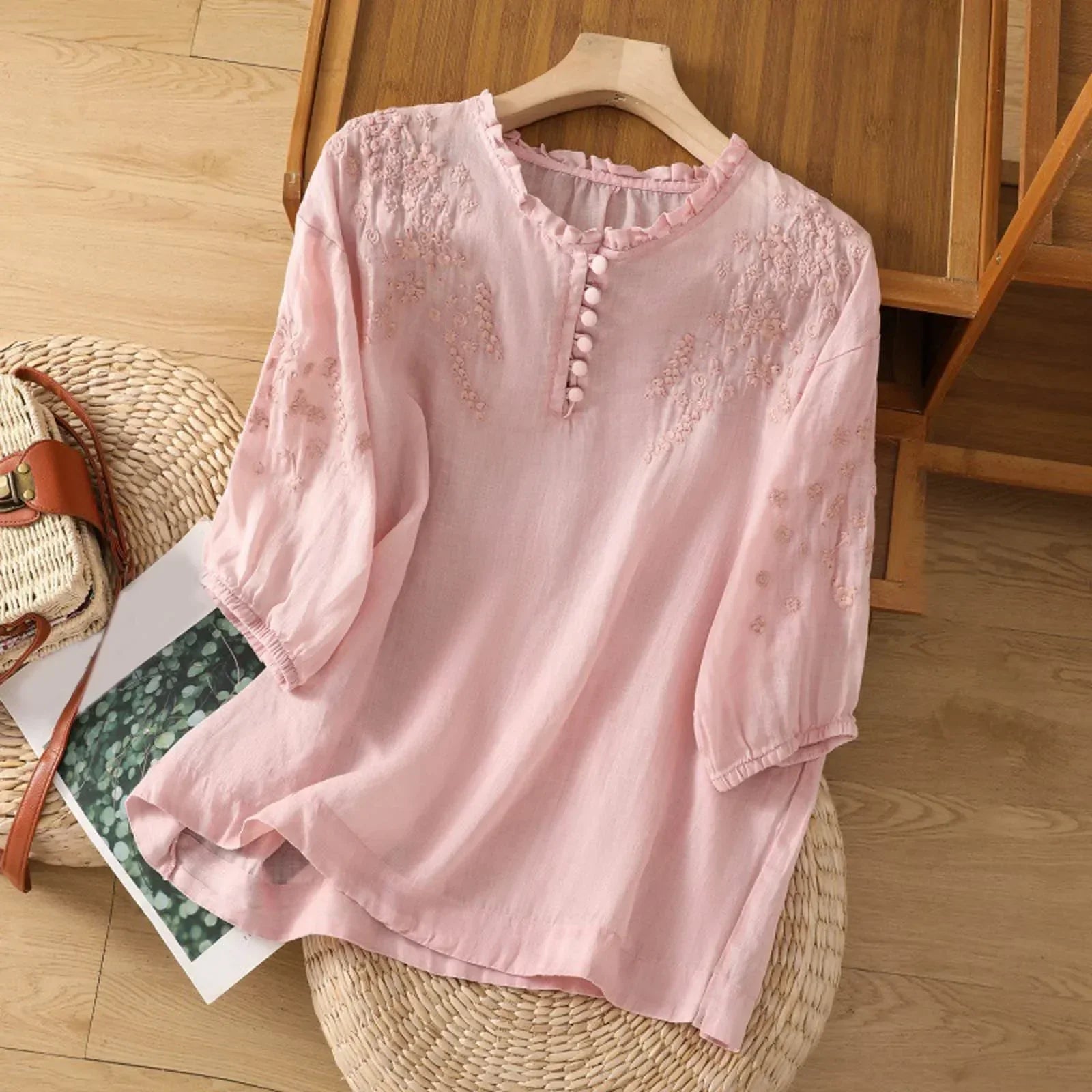 Suzanne™ | Floral Button-Front Blouse 2