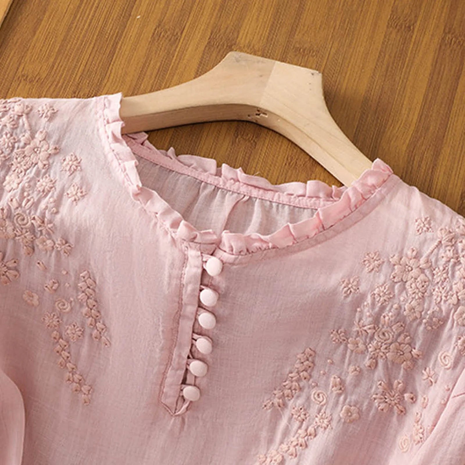 Suzanne™ | Floral Button-Front Blouse 4