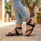Women's Adjustable Strap Sandals with Contoured Sole 1