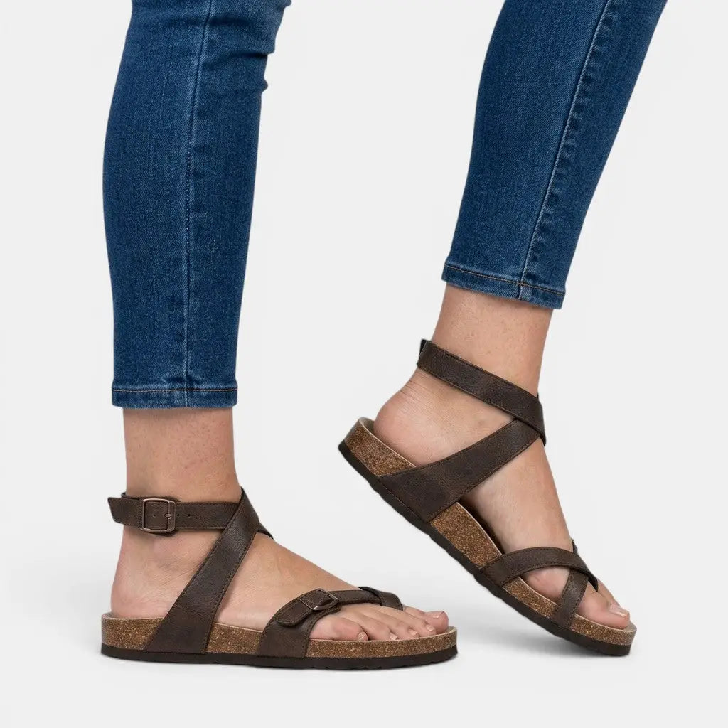 Women's Adjustable Strap Sandals with Contoured Sole 4