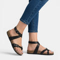 Women's Adjustable Strap Sandals with Contoured Sole 6