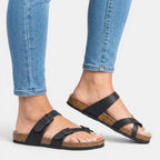 Women's Adjustable Strap Sandals with Contoured Sole 7