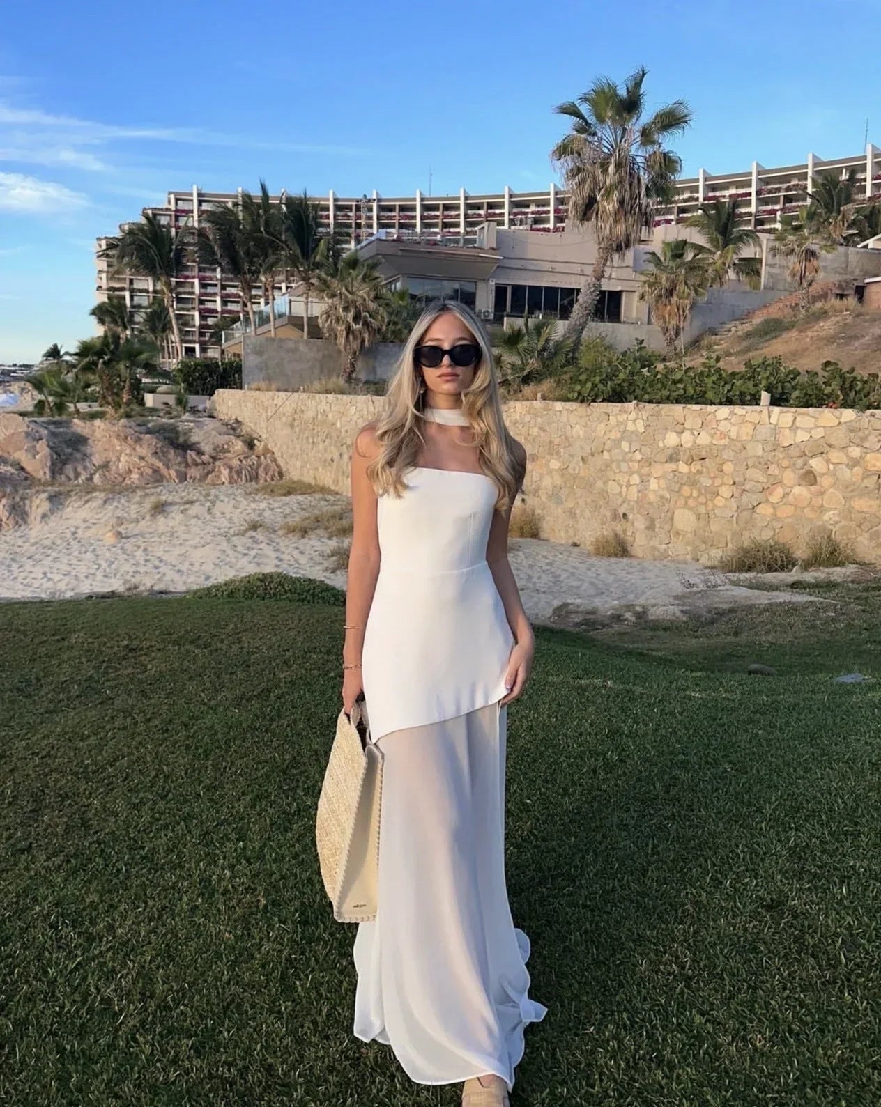 Women's Asymmetrical Layered Maxi Dress with Tiered Hem 1