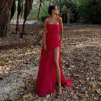 Women's Asymmetrical Layered Maxi Dress with Tiered Hem 10