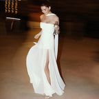 Women's Asymmetrical Layered Maxi Dress with Tiered Hem 5