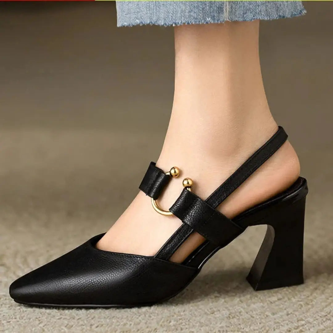 Women's Block Heel Pumps with Molded Footbed 1
