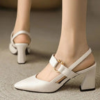 Women's Block Heel Pumps with Molded Footbed 2