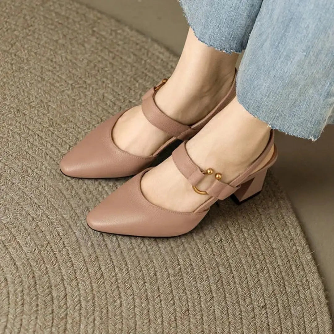 Women's Block Heel Pumps with Molded Footbed 5