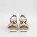 Women's Buckle Wedge Sandals with Cross Straps 3