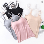 Women's Built-in Bra Tank Top with Seamless Design 2
