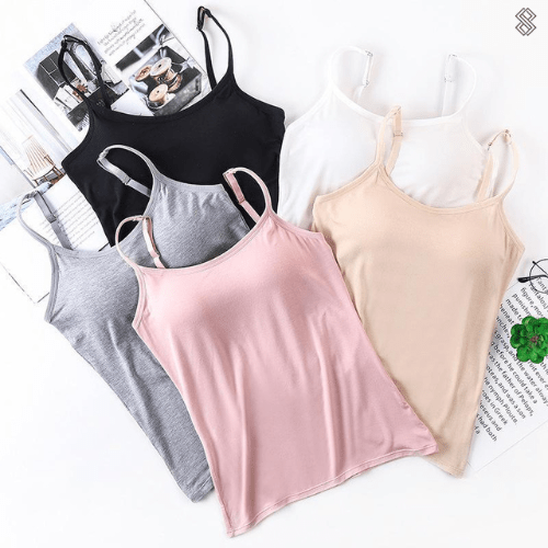 Women's Built-in Bra Tank Top with Seamless Design 2
