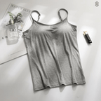 Women's Built-in Bra Tank Top with Seamless Design 8