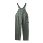 Women's Canvas Bib Overalls with Adjustable Straps and Multiple Pockets 11