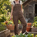 Women's Canvas Bib Overalls with Adjustable Straps and Multiple Pockets 6
