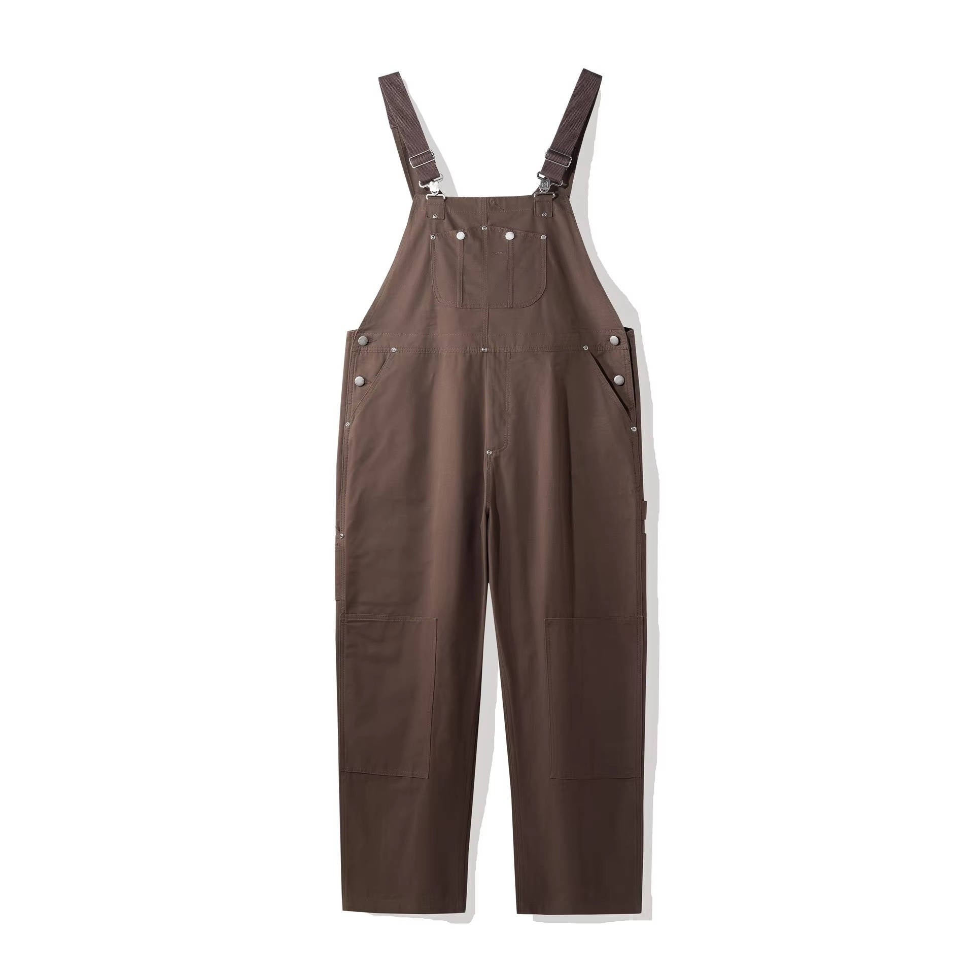 Women's Canvas Bib Overalls with Adjustable Straps and Multiple Pockets 7