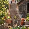 Women's Canvas Bib Overalls with Adjustable Straps and Multiple Pockets 8
