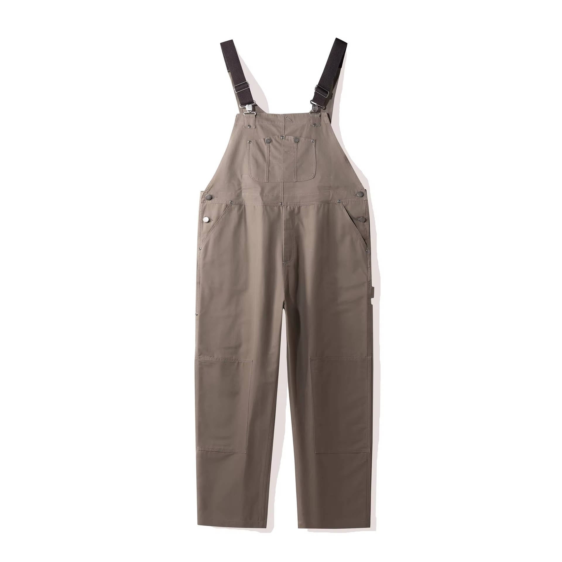 Women's Canvas Bib Overalls with Adjustable Straps and Multiple Pockets 9