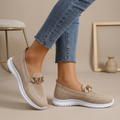 Women's Chain Detail Slip-On Loafers with Contoured Insole 1