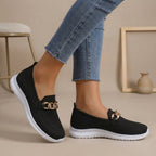 Women's Chain Detail Slip-On Loafers with Contoured Insole 3