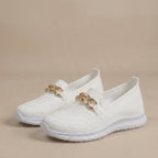 Women's Chain Detail Slip-On Loafers with Contoured Insole 4