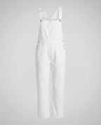 Women's Denim Cross-Back Dungarees with Adjustable Straps 7