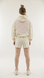 Women's Embroidered Hoodie with Tropical Back Design and Oversized Fit 10