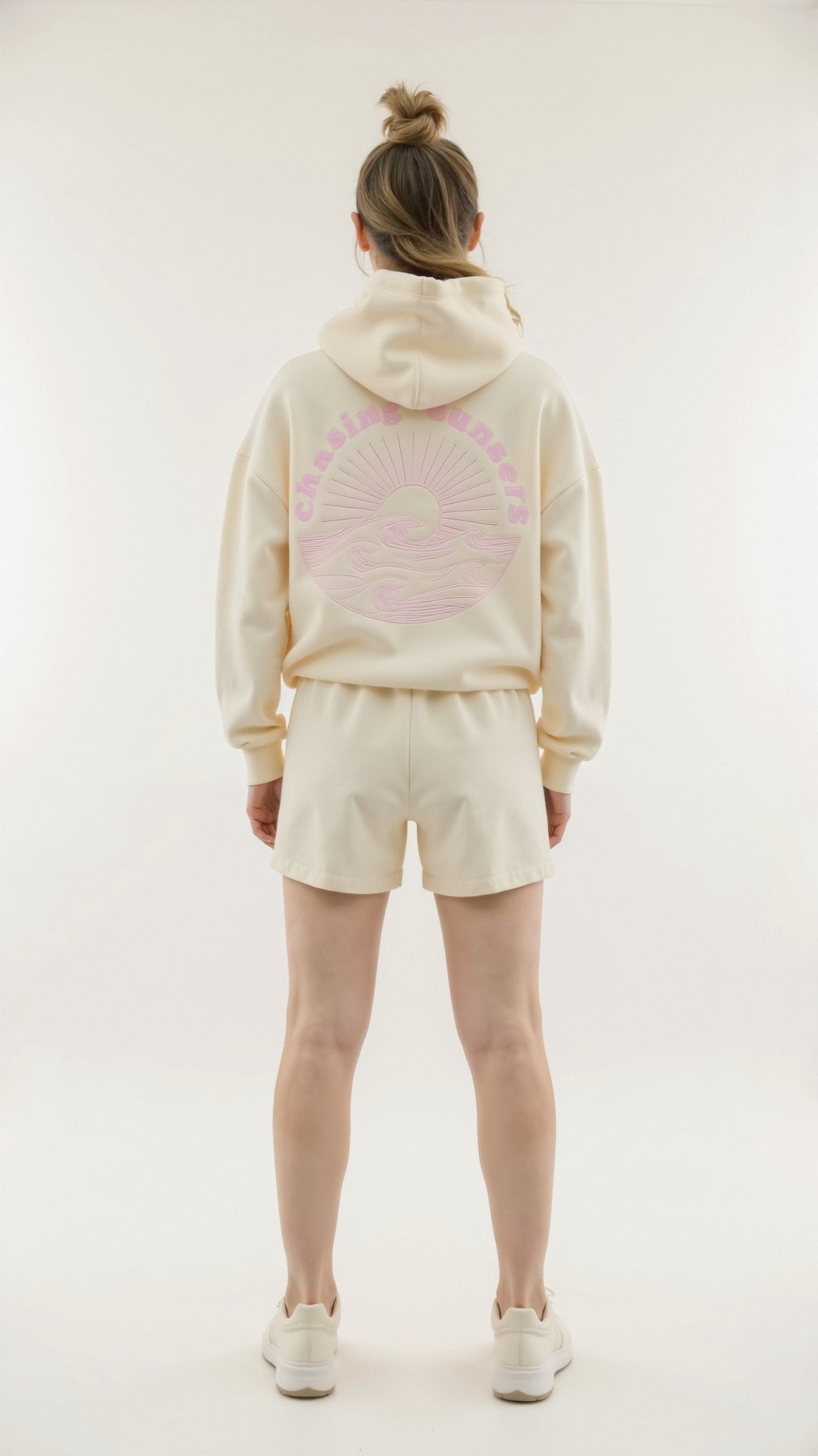 Women's Embroidered Hoodie with Tropical Back Design and Oversized Fit 10