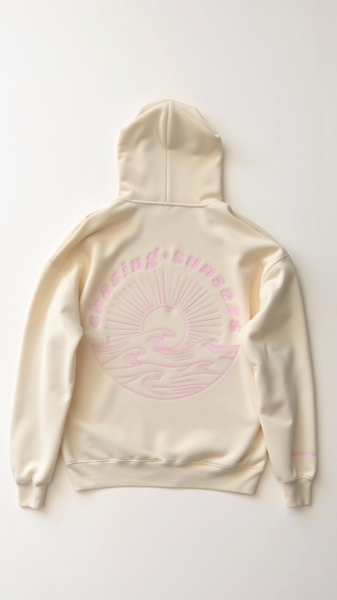 Women's Embroidered Hoodie with Tropical Back Design and Oversized Fit 11