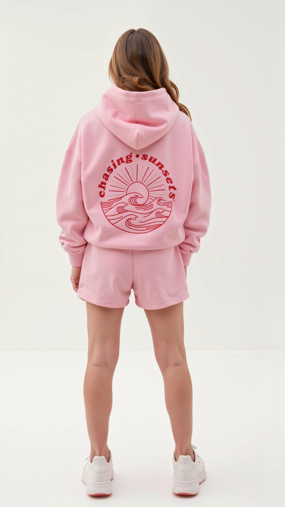 Women's Embroidered Hoodie with Tropical Back Design and Oversized Fit 14
