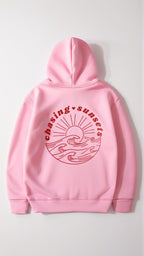 Women's Embroidered Hoodie with Tropical Back Design and Oversized Fit 15