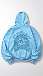 Women's Embroidered Hoodie with Tropical Back Design and Oversized Fit 3