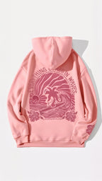 Women's Embroidered Hoodie with Tropical Back Design and Oversized Fit 7