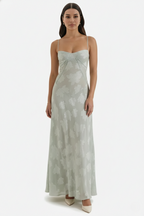 Women's Floral Print Maxi Dress with Adjustable Lace-Up Back Detail 21