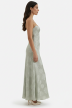 Women's Floral Print Maxi Dress with Adjustable Lace-Up Back Detail 22