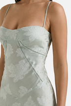Women's Floral Print Maxi Dress with Adjustable Lace-Up Back Detail 24