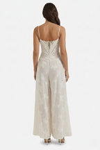 Women's Floral Print Maxi Dress with Adjustable Lace-Up Back Detail 8