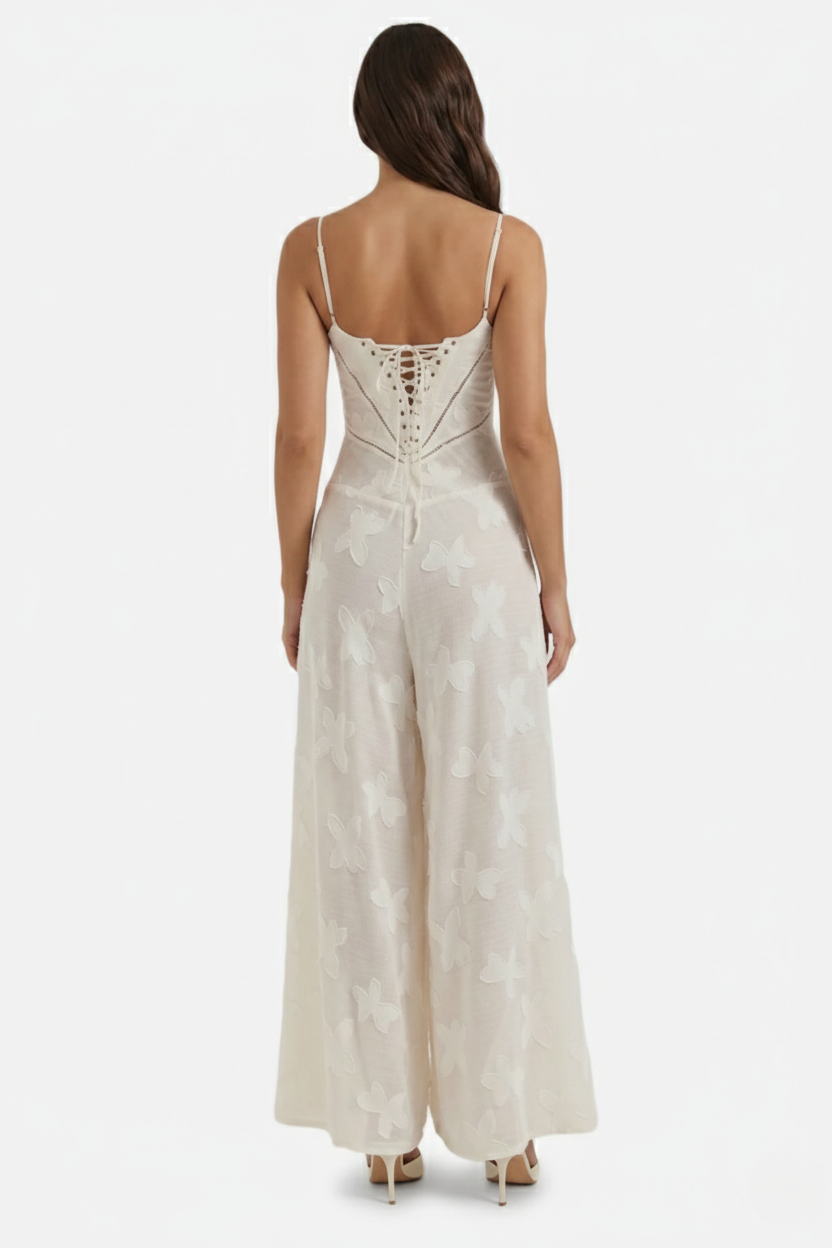 Women's Floral Print Maxi Dress with Adjustable Lace-Up Back Detail 8