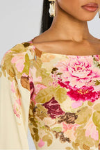 Women's Floral Print Maxi Dress with Bell Sleeves 6