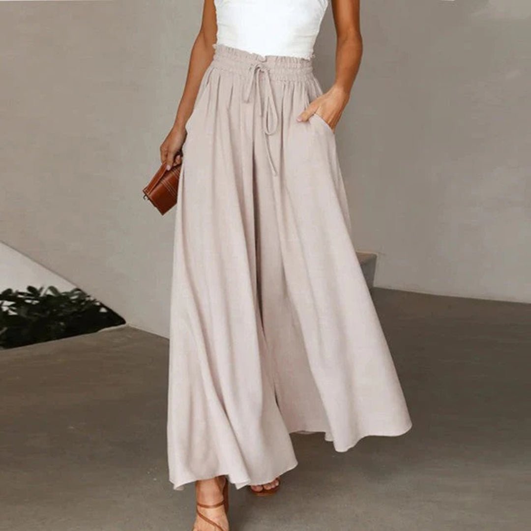 Women's Flowing A-Line Skirt with Mid-Length Hem 6