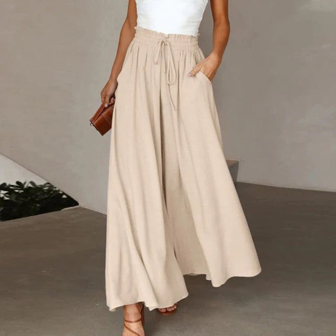 Women's Flowing A-Line Skirt with Mid-Length Hem 7