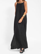 Women's Halter Neck Maxi Dress with Side Slit 16