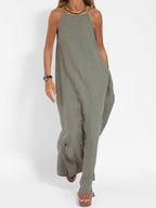 Women's Halter Neck Maxi Dress with Side Slit 6