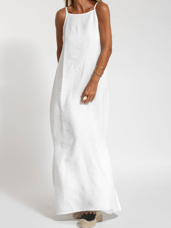 Women's Halter Neck Maxi Dress with Side Slit 7