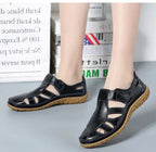 Women's Hook-and-Loop Strap Sandals with Closed Toe Design 2