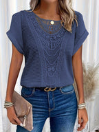 Women's Knitted Top with Textured Detailing 2