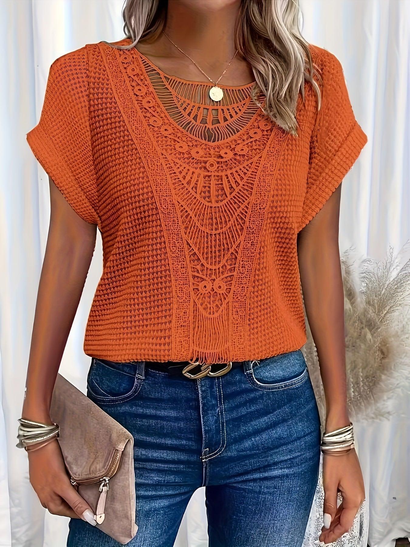 Women's Knitted Top with Textured Detailing 3